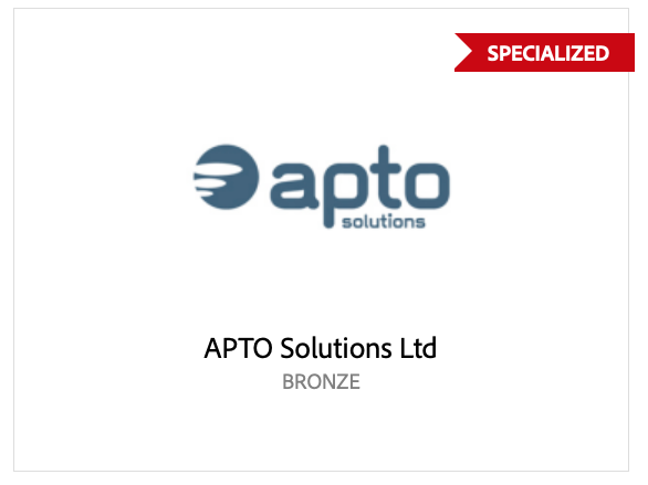 Apto Solutions are a Adobe Specialised Partner